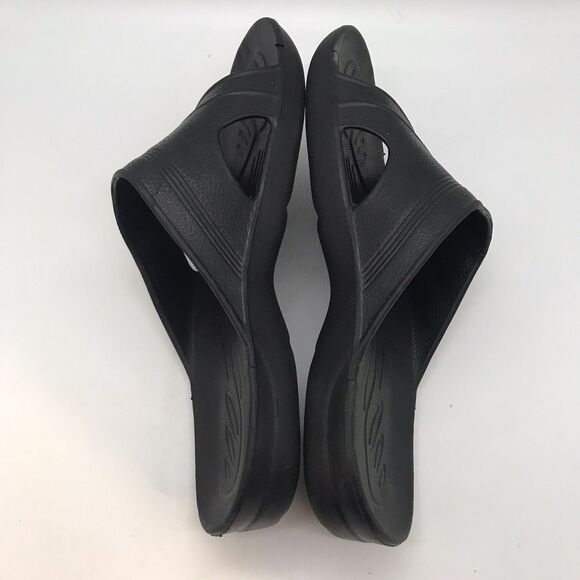 Men's 8-9 Lightweight Black Shower Sandals Comfortable Pool Slides Beach Shoes - Picture 7 of 12